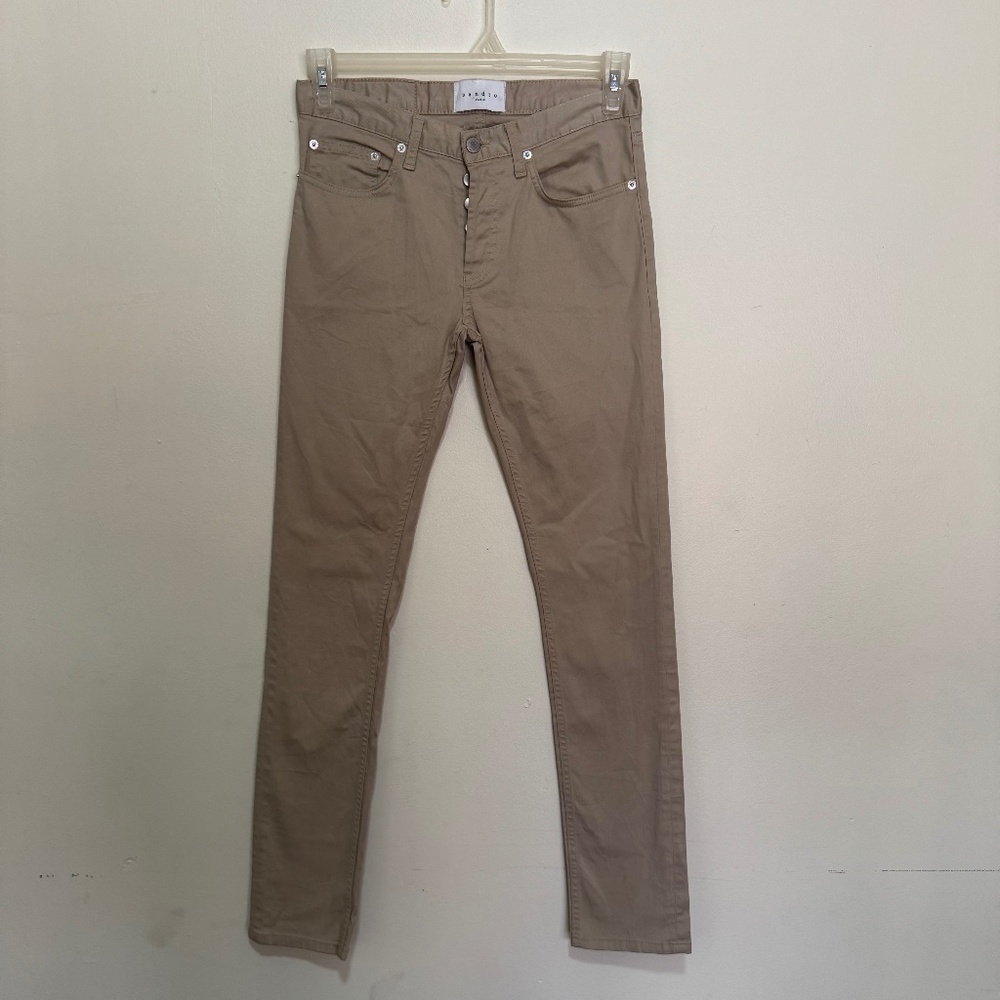 Sandro Paris Khaki Skinny Jeans in Etroit Style Size 29